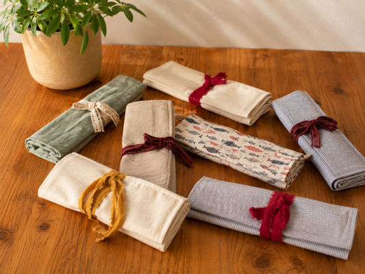 Pochette de rangement artisanale